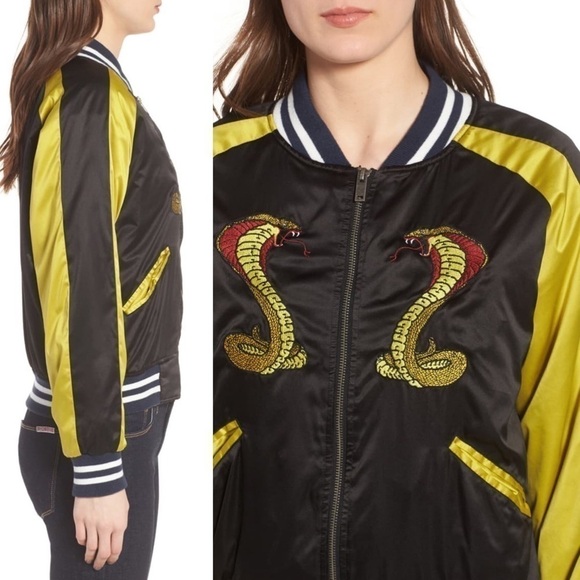 Hudson Snake Bomber Jacket Extra Small - Picture 3 of 5